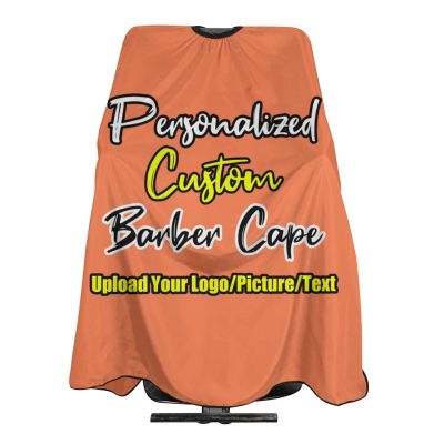 Sophiehome Customizable Photo Logo Haircut Barber Cape for Men, Personalized Professional Salon Cape With Your Message, Large for Adults, Hair Cutting - Coral