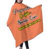 Sophiehome Customizable Photo Logo Haircut Barber Cape for Men, Personalized Professional Salon Cape With Your Message, Large for Adults, Hair Cutting - Coral view 2
