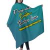 sophiehome Customized Professional Hair Cutting Cape Photo Custom, Personalized Salon Barber Cape with Text Logo Image, Hair Cutting Accessories, Adult Darkcyan view 2