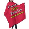 sophiehome Custom Barber Cape with Your Logo Text Photo, Professional Hair Cutting Cape Customized, Personalized Haircut Salon Cape for Hairdresser Styling & Home Adult Crimson view 2