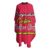 sophiehome Custom Barber Cape with Your Logo Text Photo, Professional Hair Cutting Cape Customized, Personalized Haircut Salon Cape for Hairdresser Styling & Home Adult Crimson view 3
