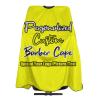 sophiehome Customized Haircut Cape for Adult, Personalized Barber Cape for Men Add Your Photo Text Logo, Custom Cape Haircut Apron for Home Salon and Barbershop Yellow view 1