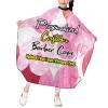 Customizable Photo Logo Haircut Barber Cape for Men, Personalized Professional Funny Salon Cape With Your Message, Customized Hairdresser for Child, Large for Hair Cutting - Darkkhaki view 2
