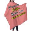 sophiehome Custom Barber Cape with Your Logo Text Photo, Professional Hair Cutting Cape Customized, Personalized Haircut Salon Cape for Hairdresser Styling & Home Adult Lightcoral view 2