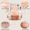Ethereal Large Makeup Bag, Rose Gold Travel Makeup Bag with Shoulder Strap Toiletry Bag for Women Waterproof Cosmetic Travel Bag view 4