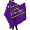 sophiehome Customized Haircut Cape for Adult, Personalized Barber Cape for Men Add Your Photo Text Logo, Custom Cape Haircut Apron for Home Salon and Barbershop Darkpurple view 2