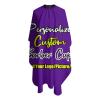 sophiehome Customized Haircut Cape for Adult, Personalized Barber Cape for Men Add Your Photo Text Logo, Custom Cape Haircut Apron for Home Salon and Barbershop Darkpurple view 3