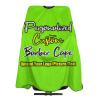 Customizable Photo Logo Haircut Barber Cape for Men, Personalized Professional Funny Salon Cape with Your Message, Customized Hairdresser Cape for Child, Large Cape for Hair Cutting Lawngreen view 1
