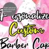 Customizable Photo Logo Haircut Barber Cape for Men, Personalized Professional Funny Salon Cape with Your Message, Customized Hairdresser Cape for Child, Large Cape for Hair Cutting Lawngreen view 4