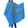 sophiehome Customized Professional Hair Cutting Cape Photo Custom, Personalized Salon Barber Cape with Text Logo Image, Hair Cutting Accessories, Adult Doderblue view 2
