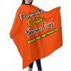 sophiehome Custom Barber Cape with Your Logo Text Photo, Professional Hair Cutting Cape Customized, Personalized Haircut Salon Cape for Hairdresser Styling & Home Adult Orangered view 2