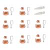 For Finishing Touch Flawless Brows Eyebrow Pencil Hair Remover Replacement Head,As Seen On TV,Upgraded 18K Gold With Cleaning Brush (18K-Gold-8pcs) view 1