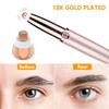 For Finishing Touch Flawless Brows Eyebrow Pencil Hair Remover Replacement Head,As Seen On TV,Upgraded 18K Gold With Cleaning Brush (18K-Gold-8pcs) view 2