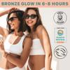 Self Tanner Face & Body - With Organic Aloe Vera & Shea Butter, Sunless Tanning Lotion, Bronzer Buildable Fair to Medium Tan, Fake Tan Self Tanners Best Sellers, 7.5oz (body) 3oz (face) view 4
