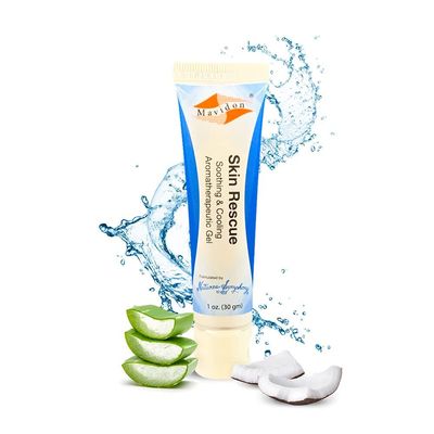 Mavidon Skin Rescue Gel All Natural Paraben-Free Moisturizer Gel with Aloe Vera, Coconut and Jojoba Extracts - 1 oz (30 g)
