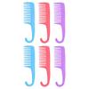 6 Pack Shower Combs w/Hook Wet Dry Hair Wide Tooth Detangles Wash Care Durable view 1
