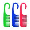 6 Pack Shower Combs w/Hook Wet Dry Hair Wide Tooth Detangles Wash Care Durable view 2