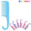 6 Pack Shower Combs w/Hook Wet Dry Hair Wide Tooth Detangles Wash Care Durable view 4