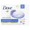 Dove Beauty Bar Gentle Cleanser Moisturizes To Calm Skin Anti-Stress Cream Bar Gentle Bar Soap Cleanser Made With 1/4 Moisturizing Cream 3.75 oz 14 Count view 2