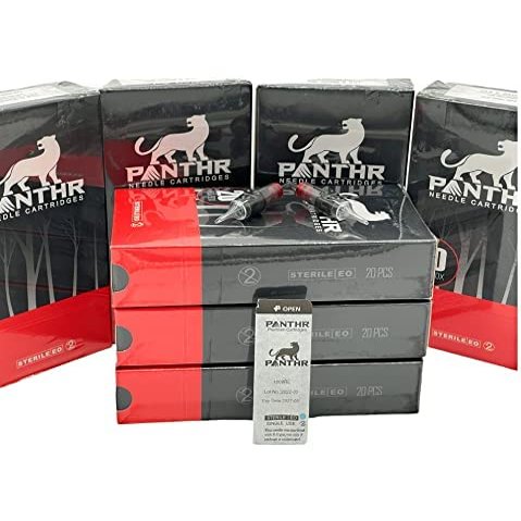 PANTHR Tattoo Needle Cartridge Assorted | Round Magnum standard Tattoo Cartridge Needle | shading needles for tattooing 1015RM