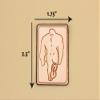 Bigfoot or Sasquatch Leather Patch With Natural Finish view 2