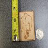 Bigfoot or Sasquatch Leather Patch With Natural Finish view 3