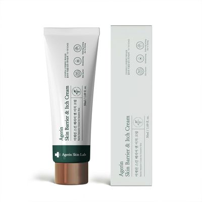 AGERIN Anti-Itch Cream  Skin Barrier and Itch Relief Cream for Sensitive and Dry Skin, Trouble Care, Calming, Hydrating, Purifying, Cruelty Free, Vegan