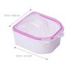 Beaupretty 2pcs Dual Nail Soaking Bowls for Manicure Non-break Nail Remover Bowls for and Hand Soak Spa view 2