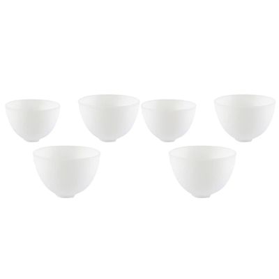 EXCEART Face Mask Mixing Bowl Set 6pcs Silicone Facial Mixing Bowl Anti Falling Condiment Bowl DIY Makeup Mud Stirring Bowl Cup for Home Mask Applicator