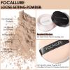 FOCALLURE Oil Control Loose Face Powder, Translucent Loose Setting Powder, Shine-Free Matte Finishing Powder, Long-lasting & Lightweight Sets Foundation Makeup, Includes Velour Powder Puff, Porcelain view 2
