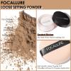 FOCALLURE Oil Control Loose Face Powder, Translucent Loose Setting Powder, Shine-Free Matte Finishing Powder, Long-lasting & Lightweight Sets Foundation Makeup, Includes Velour Powder Puff, Sand view 2