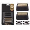 2 pcs Professional 5 Star Series Finale Shaver Shaper Replacement Super Close Gold Foil and Cutter Bar Assembly, Compatible with Wahl Shaver Foil Model 7043-100,Shaving for Barbers and Stylists view 1