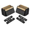 2 pcs Professional 5 Star Series Finale Shaver Shaper Replacement Super Close Gold Foil and Cutter Bar Assembly, Compatible with Wahl Shaver Foil Model 7043-100,Shaving for Barbers and Stylists view 2