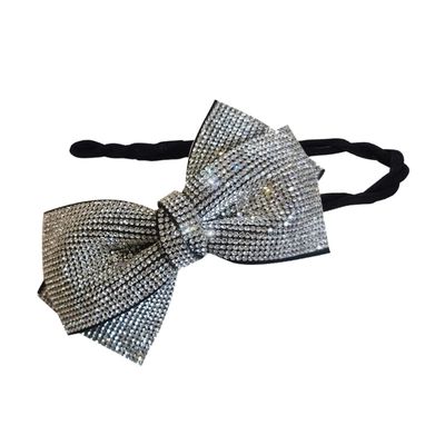 Beaupretty Bowknot Hair Bun Maker Rhinestones Elegant Hair Styling Tool for Girls for Daily Fashion Exercise and Special Occasions