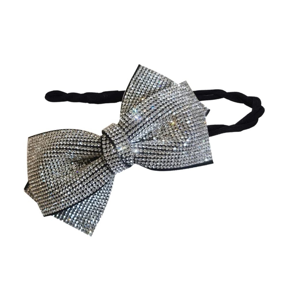 Beaupretty Bowknot Hair Bun Maker Rhinestones Elegant Hair Styling Tool for Girls for Daily Fashion Exercise and Special Occasions