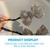 Beaupretty Bowknot Hair Bun Maker Rhinestones Elegant Hair Styling Tool for Girls for Daily Fashion Exercise and Special Occasions view 3
