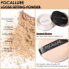 FOCALLURE Oil Control Loose Face Powder, Translucent Loose Setting Powder, Shine-Free Matte Finishing Powder, Long-lasting & Lightweight Sets Foundation Makeup, Includes Velour Powder Puff, Beige view 2