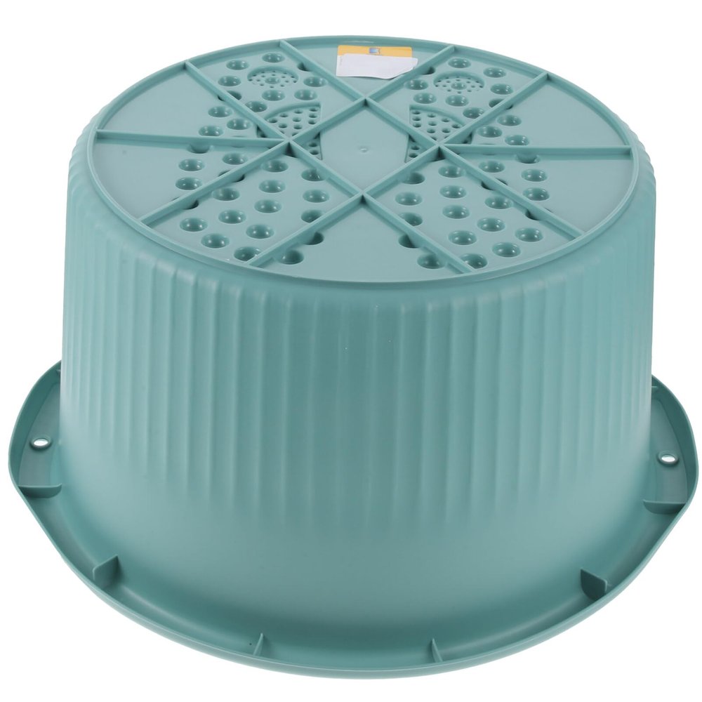 Healifty Foot Soaking Bath Basin Tub: Pedicure Spa Tub Foot Massage Barrel Soak Bucket with Beaded for Green