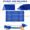 UJFQBH 3 Pieces African Bath Sponge African Net Long Net Bath Sponge Exfoliating Shower Body Scrubber Back Scrubber Skin Smoother,Great for Daily Use (Blue) view 3