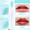 6 PCS Silicone Face Scrubber Brush Set, 2pcs Lip Scrub Brushes and Face Cleansing Brush Silicone Exfoliator Tool and Facial Applicator for Women Men view 2