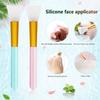 6 PCS Silicone Face Scrubber Brush Set, 2pcs Lip Scrub Brushes and Face Cleansing Brush Silicone Exfoliator Tool and Facial Applicator for Women Men view 4