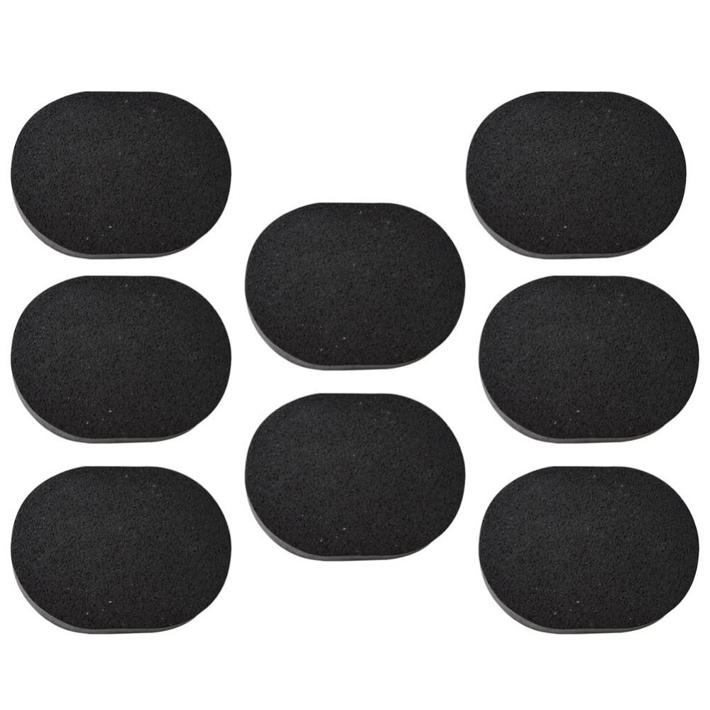 Beaupretty Deep Clean Exfoliate 8pcs Charcoal Face Sponges Gentle for Makeup Removal