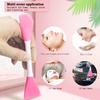 6pcs Silicone Face Brush Set, 2PCS Silicone Face Applicator Brush, 2PCS Exfoliating Lip Brush and Silicone Face Cleaning Brushes Pad,Blackhead Face Exfoliator Skin Care Tool for Women Men view 2