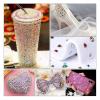 SS3-SS34 Rose Color Rhinestone for Nail Art,(288-1440pcs)/Pack Flat Back Non Hotfix Glue On Nail Art Rhinestones (Size : SS34 288pcs) view 4