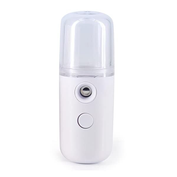 Margavar Nano Mist Sprayer Portable for Home, Office, Car, Hydrating Facial Mist and Skin Care (White)