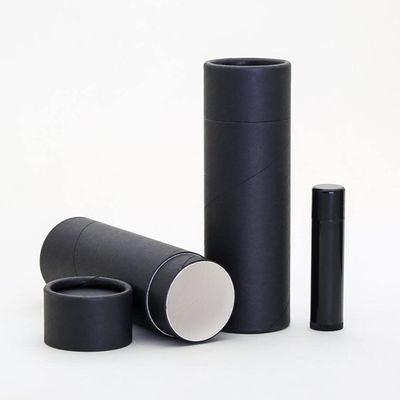 100 mL Black Kraft Paperboard Lip Balm/Salve/Cosmetic/Lotion Tubes (50)