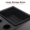 BarberPub Salon Storage Cabinet Beauty Locker Hair Dryer Holder Stylist Spa Equipment with Drawer 2035 (Black) view 4