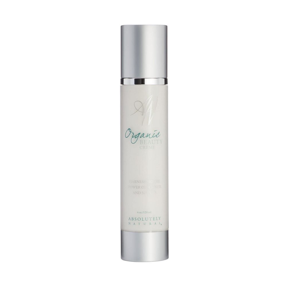 Absolutely Natural - Organic Beauty Cream 4oz with Anti-Aging Antioxidants and Essential Fatty Acids Plant Based Made in USA