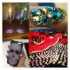 SS3-SS30 Smoked Yellow Rhinestone for Nail Art 1440pcs Flat Back Non Hotfix Glue On Nail Art Rhinestones,Boutique and Top Grade (Color : SS3 1440pcs) view 3