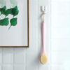 XIXIDIAN Back Bath Brush Long Handle for Shower - Ergonomic Streamlined Back Brush Scrubber, Bath Scrubber Body Brush for Showering, Shower Brush for Men & Women (Color : Pink) view 3